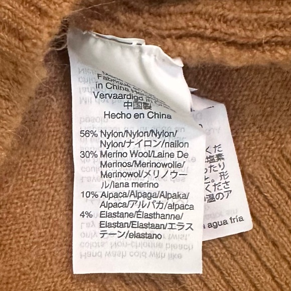 J. Crew Alpaca Wool Blend Turtleneck Long Sleeve Brown Sweater Size XS - Picture 3 of 5